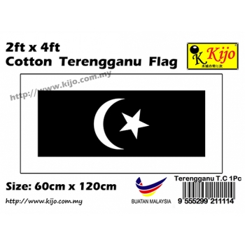 60cm X 120cm Cotton Terengganu Flag